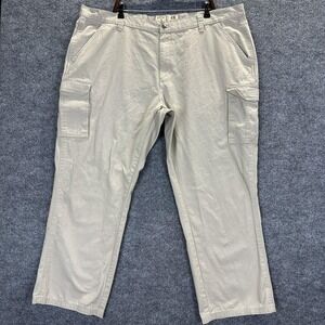RedHead Cargo Pants Mens 48x30 Beige Cotton Ripstop Casual Workwear Outdoor